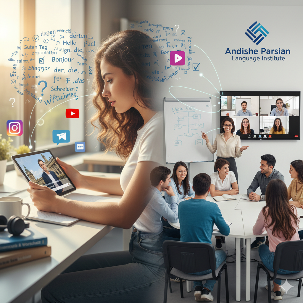 تأثیر شبکه‌های اجتماعی بر یادگیری زبان