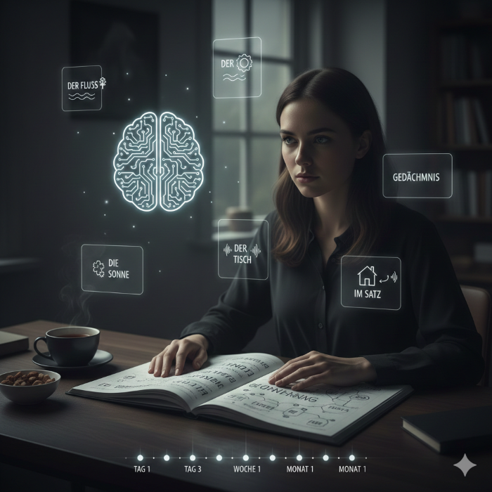 تقویت حافظه برای یادگیری لغات آلمانی