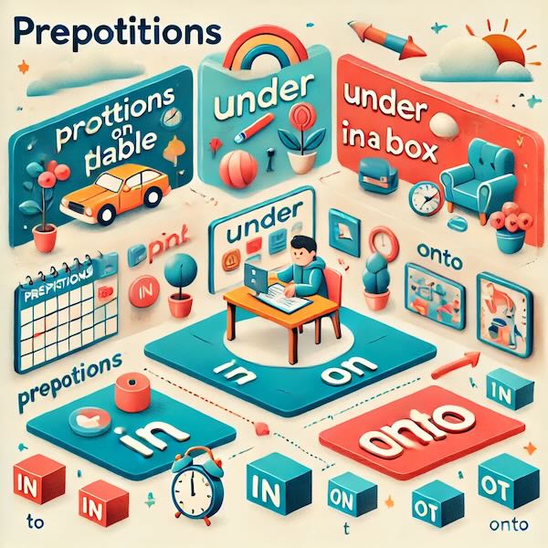 حروف اضافه (Prepositions) در گرامر زبان انگلیسی