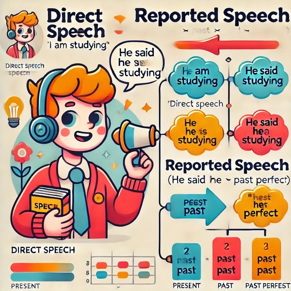 آموزش گرامر زبان انگلیسی: Reported Speech